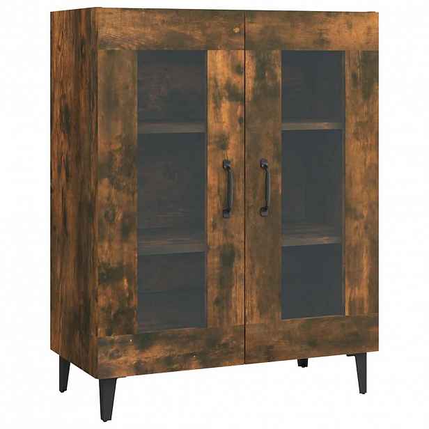 vidaXL Příborník kouřový dub 69,5 x 34 x 90 cm kompozitní dřevo