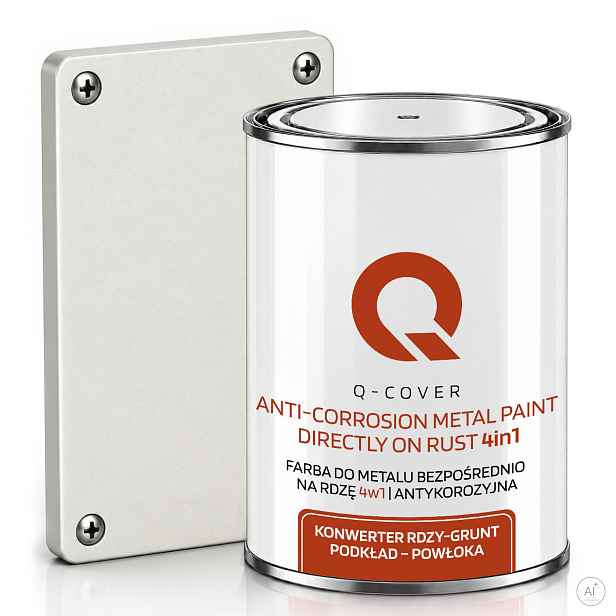 Barva Na Kov Na Rez Aluminium Ocel 4v1 Bílý Papyrus Ral 9018 Satén 1L