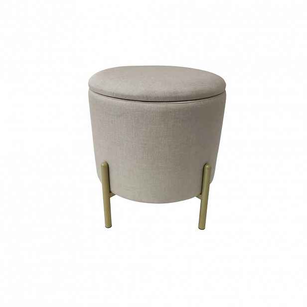 Echtwerk TABURET, textil, 36/40/36 cm - Taburety - 003504034602