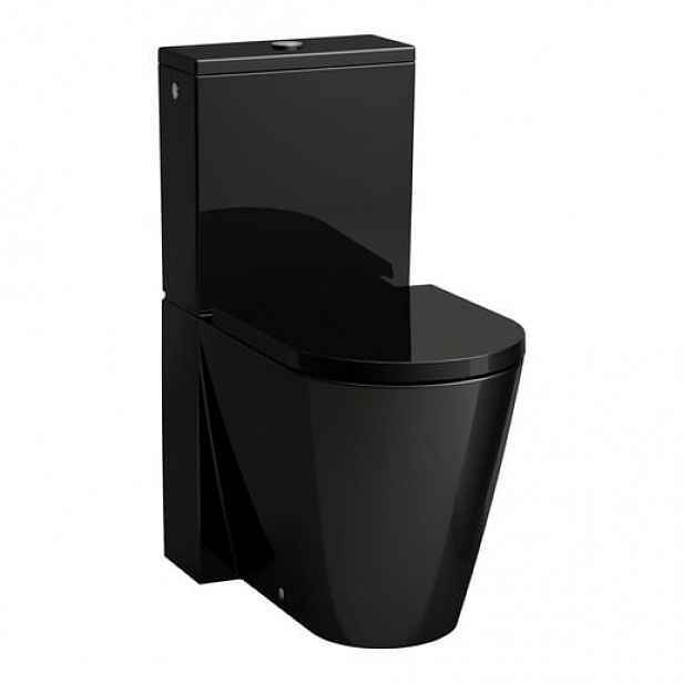 Laufen Kartell wc kombi, pouze mísa keramika černá lesk H8243370200001