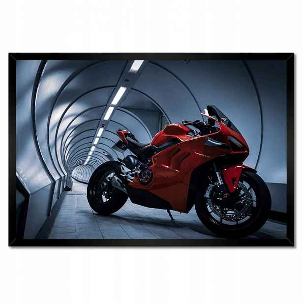 Plakáty v rámu 60x40 Červené Ducati Panigale