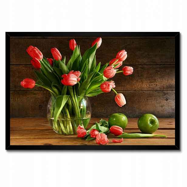Plakáty v rámu 60x40 Červené tulipány