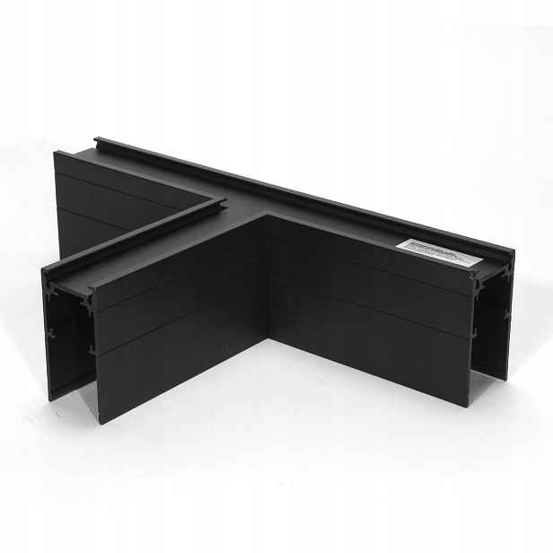 Spojka „t“ Nástěnný pro magnetické lišty Multi Magnetic LL-20B Černá