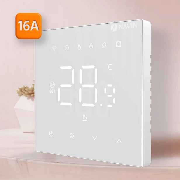 Termostat Navin WT410 W-16A Wi-Fi pro podlahové vytápění, bílý