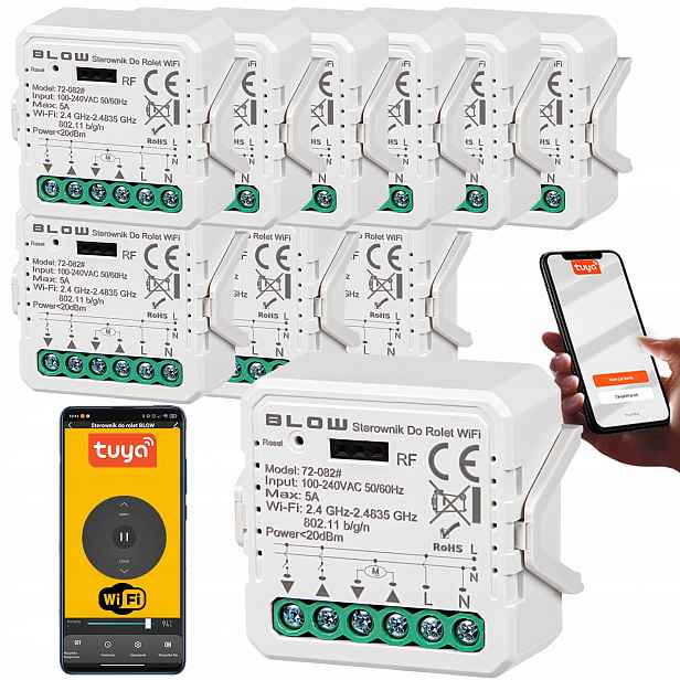 10 x Ovladač Modul Pro Žaluzie Rozměry Mini Wi-fi Wifi Tuya Smart