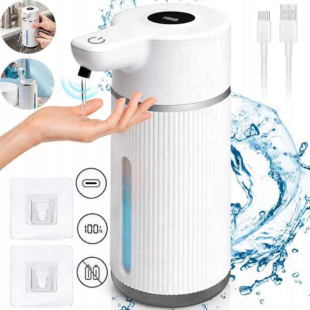 Dávkovač Automatický Bezdotykový Dávkovač Na Zeď 420ML Usb C