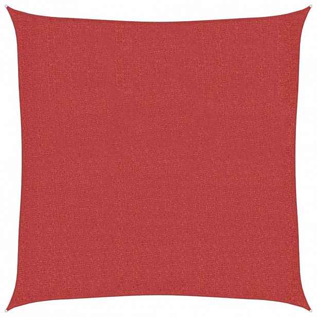 vidaXL Plachta proti slunci 160 g/m² červená 2,5 x 2,5 m HDPE