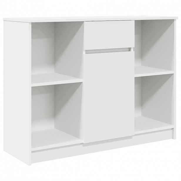 vidaXL Příborník se zásuvkou bílý 101x35x76 cm Dřevěné konstrukce
