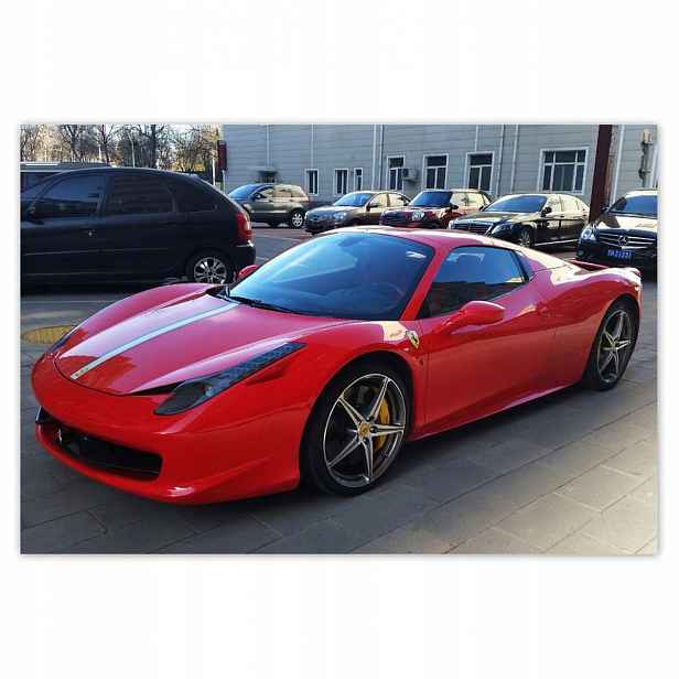 Plakáty 185x125 Červené Ferrari