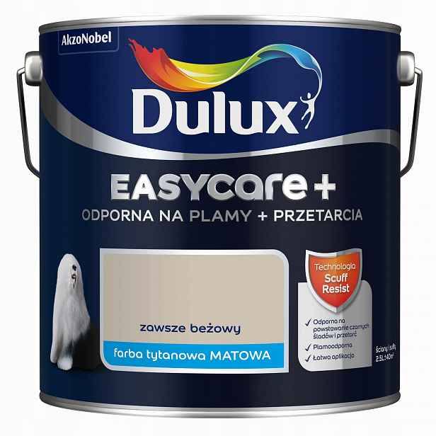 Dulux Barva Latexová Barva Easycare+ 2,5L Vždy Béžová