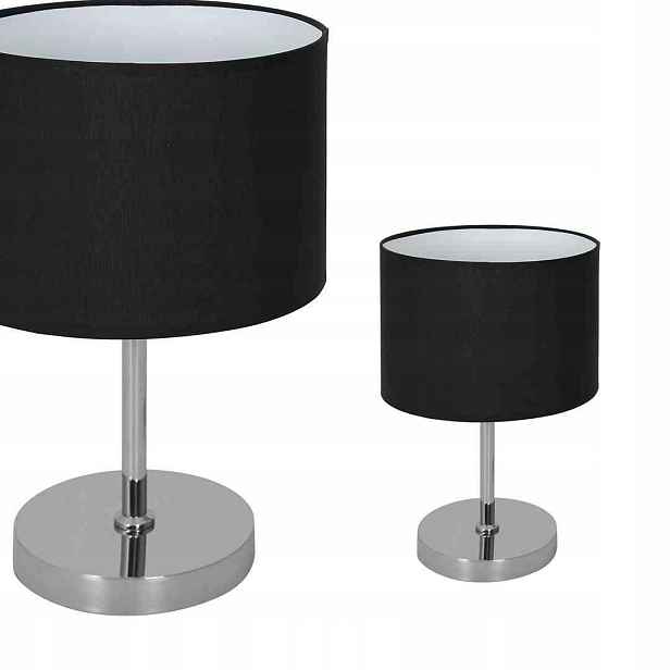 Stolní lampa Casino Black/chrome 1xE27