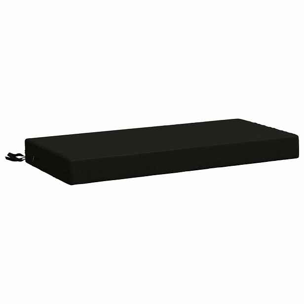 vidaXL Polštář na lavici SOEST 100% polyester Černá 60 x 40 x 8 cm