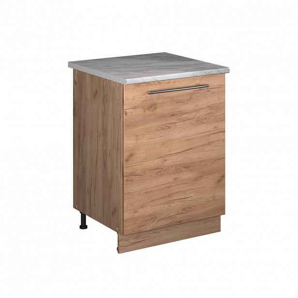 Vicco SPODNÍ SKŘÍŇKA KUCHYŇSKÉ LINKY Fame-Line, Zlatý mocný dub/Zlatý mocný dub, 60 cm 1 dvířka s pracovní deskou