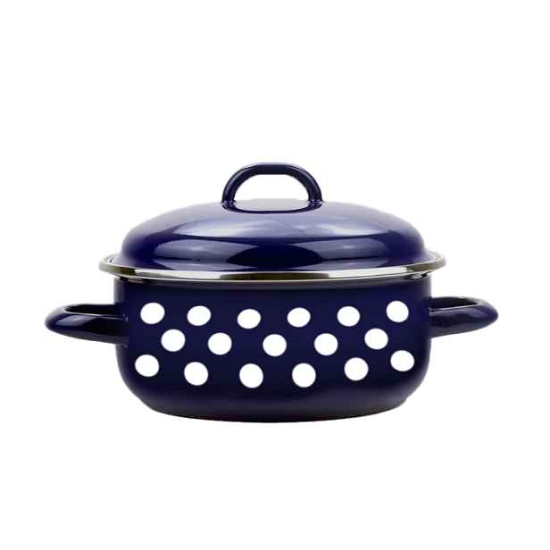 BELIS - Rendlík a poklice 16cm modrý puntík