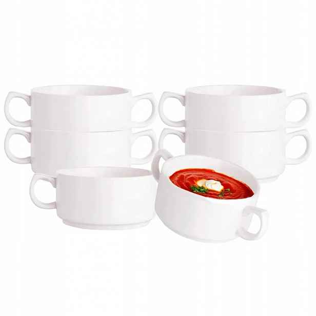 Bulionovka 6 Ks Porcelánové bulionovky s oušky Altom Design Regular 280 ml