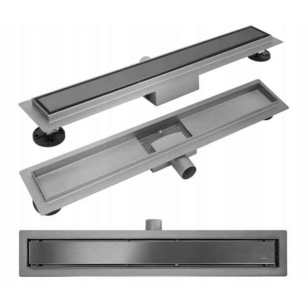 Odtok Neox 600 mm, barva titan moderní styl a elegance do koupelny