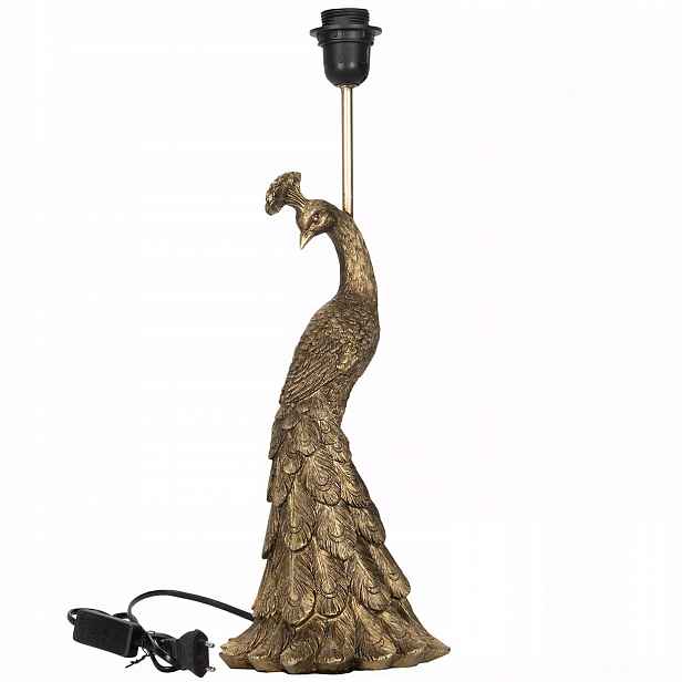 Stolní Lampa Paw Pták Stolní Noční E27 zlatá do obývacího pokoje ložnice 50 cm