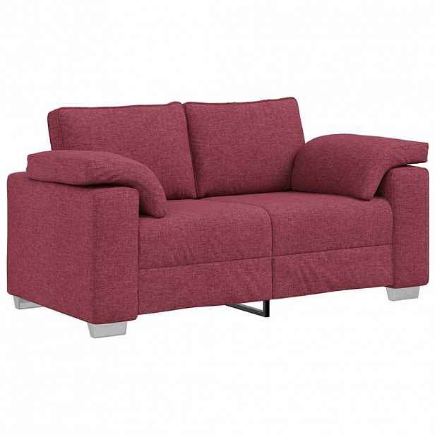 vidaXL Dvojsedačka Víno Červené 160 cm textil