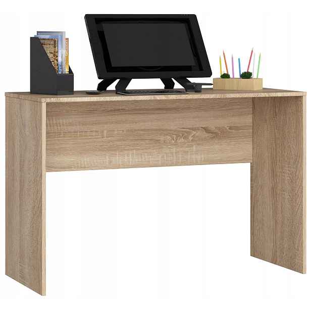 Psací stůl pod počítač notebook B17 dub sonoma 120cm Akd
