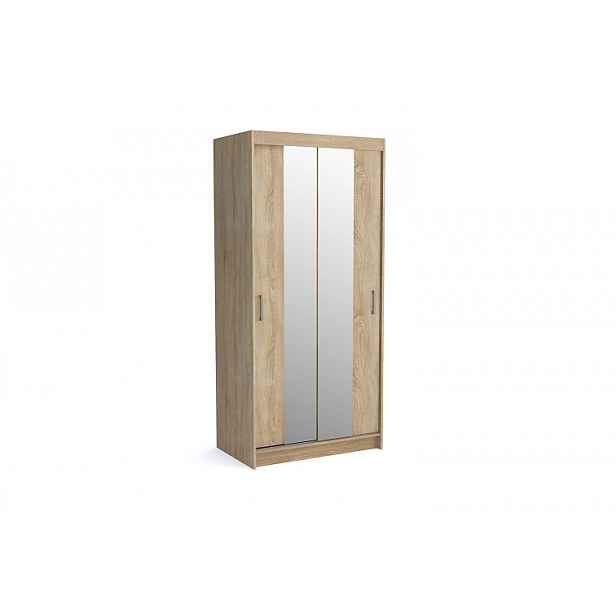 Šatní skříň Nico II Barva korpusu: Dub - sonoma, Rozměry: 120 cm
