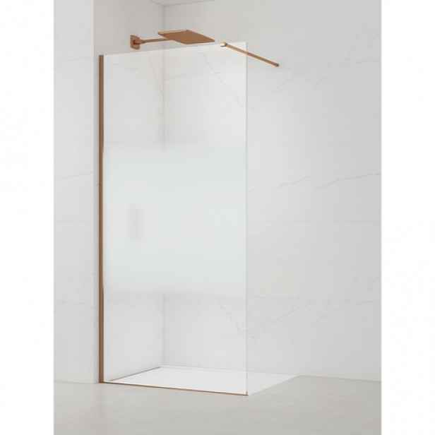 Sprchová zástěna SAT Walk-in 120 cm broušený rose gold SATBWI120MPPRRG