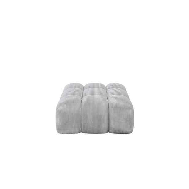 ALTDECOR TABURET OLEA-PUF 91x87x44 cm Šedá Manšestr