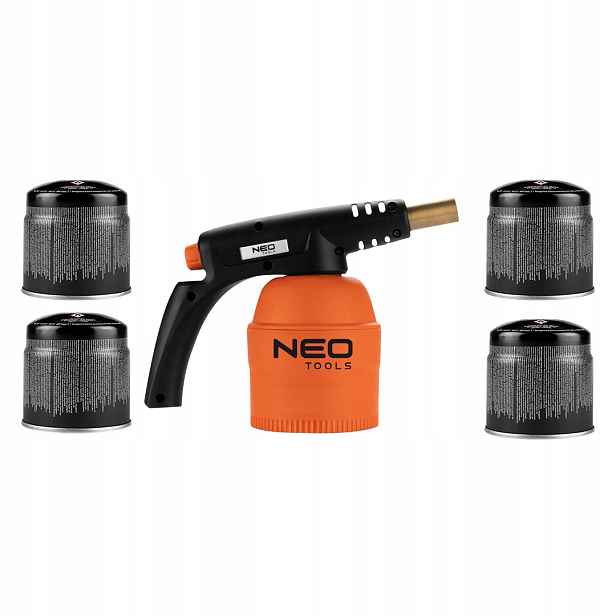 Plynová pájecí lampa na náboje 190 g 4 plynové náboje