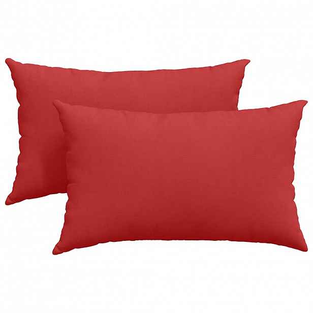 vidaXL Pohovkové polštáře 2 ks textil Červená 50 x 30 cm