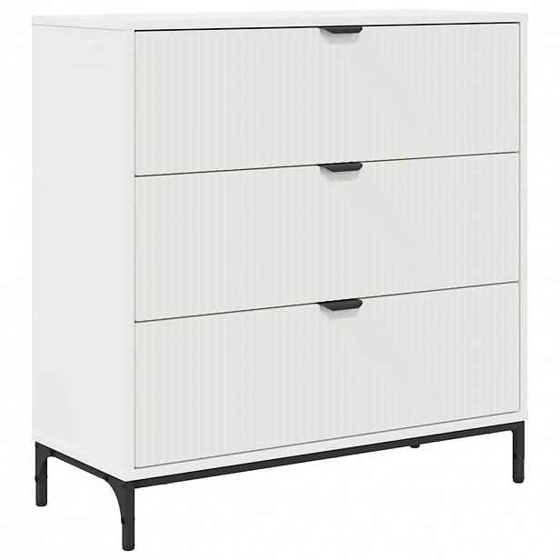 vidaXL Servírovací skříň Bílá 79,5 x 33 x 82 cm Kompozitní dřevo