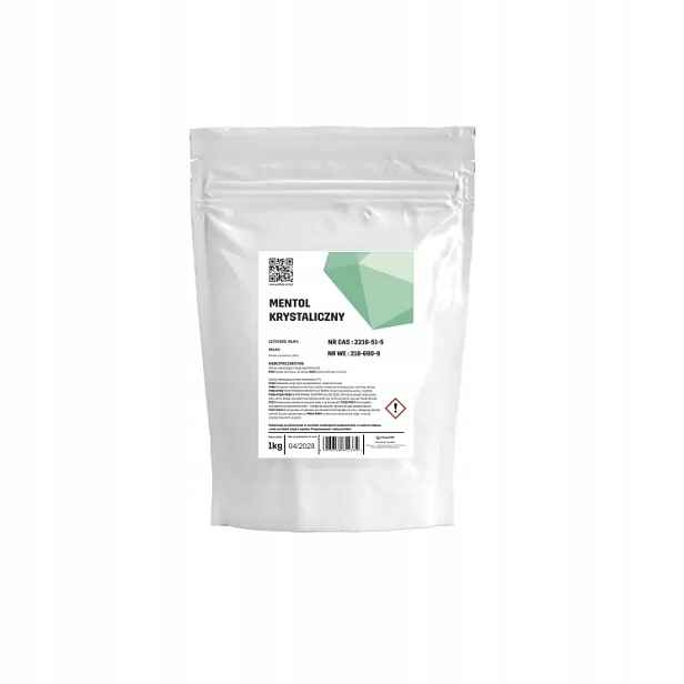 Mentol menthol krystalický křišťály 100% saunová aromaterapie Polimp 1 kg