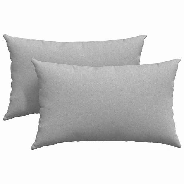 vidaXL Pohovkové polštáře 2 ks textil Oblačno šedá 50 x 30 cm