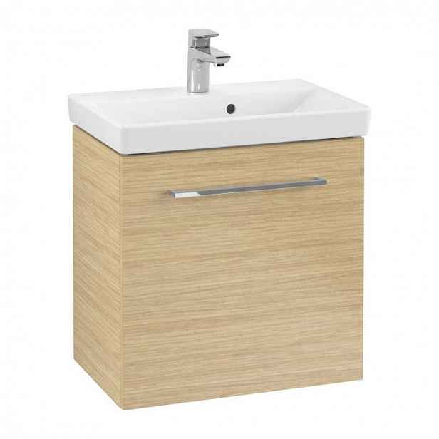 Villeroy & Boch Avento - Umyvadlová skříňka, 53x51x35 cm, 1 dvířka, Nordic Oak A88800VJ