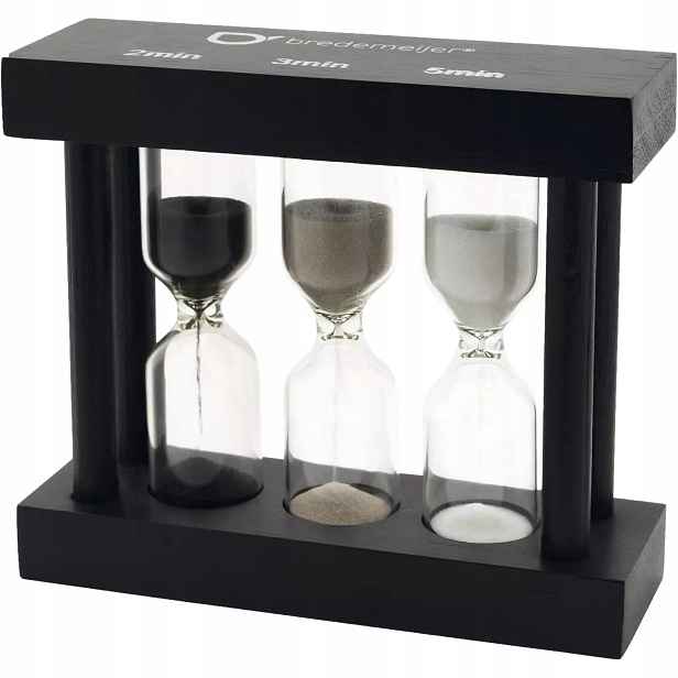 Bredemeijer Čajová minutka, výška: 79 mm, délka: 91 mm, šířka: 30 mm, černá