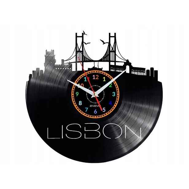 Lisabon Lisbon Nápad na Dárek Nástěnná Dekorace z vinylové desky