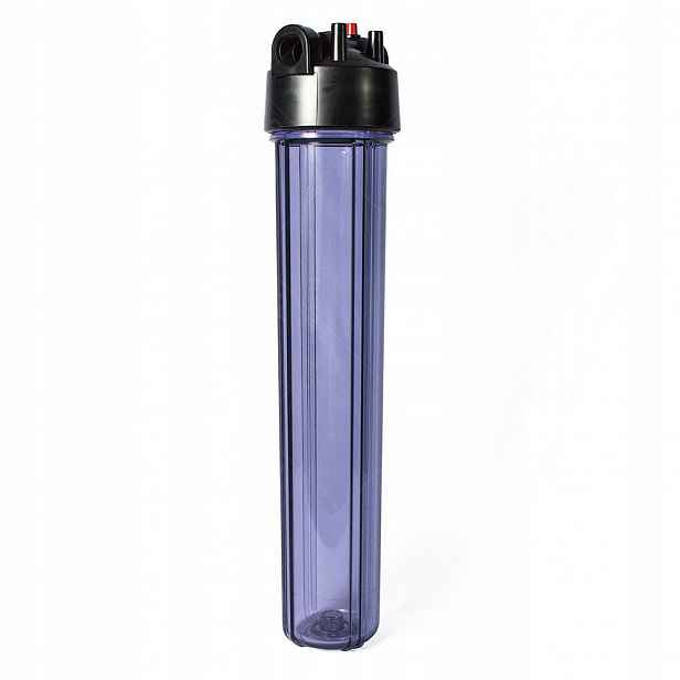 Tělo vodního filtru je průhledný a má 20" přípojku 3/4