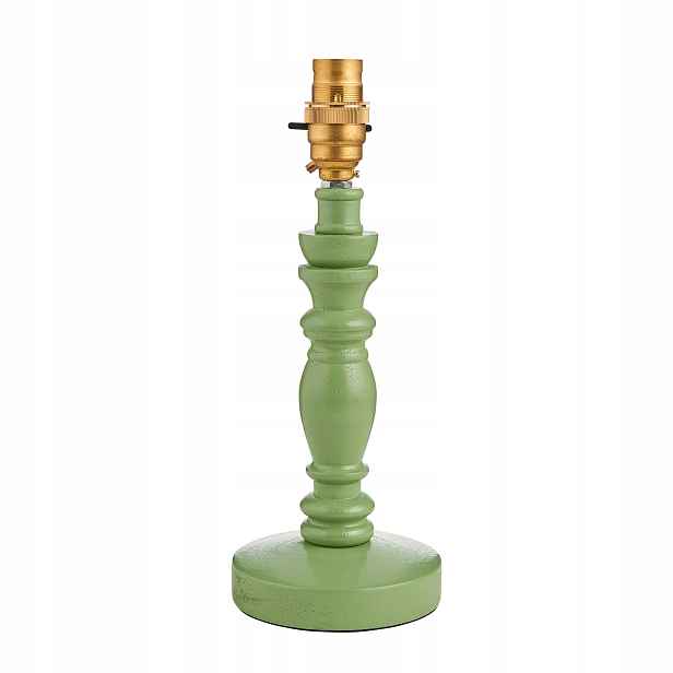 Endon Bibury Zelená dřevěná stolní lampa B22 27 cm 7W Rustikální