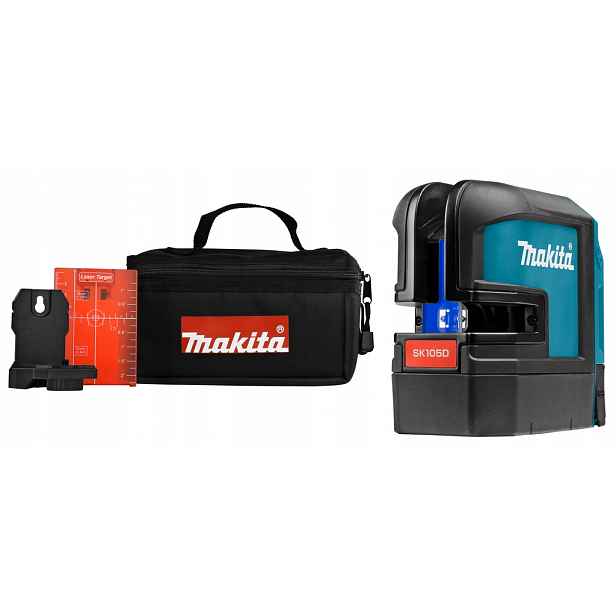 křížový laser Makita SK105DZ na baterie 12V Body akumulátorový vyrovnávací