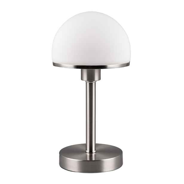 Trio stolní lampa Joost II stříbrná, 40W, E14, kov/Sklo, IP20