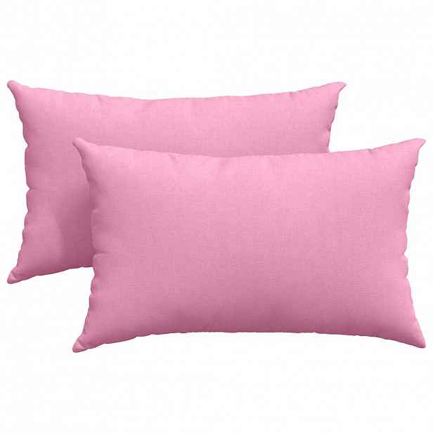 vidaXL Pohovkové polštáře 2 ks textil Růžová 50 x 30 cm
