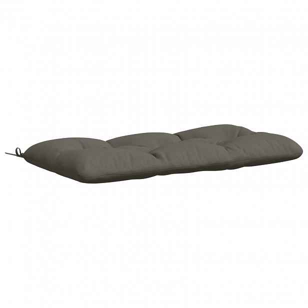 vidaXL Polštář na lavici VIANEN 100% polyester Šedá 110 x 60 x 12 cm