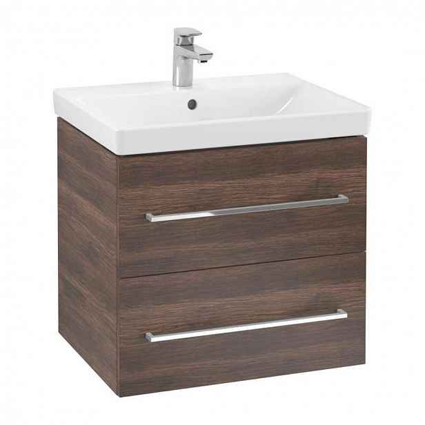 Villeroy & Boch Avento - Umyvadlová skříňka, 58x51x45 cm, 2 zásuvky, Arizona Oak A88900VH