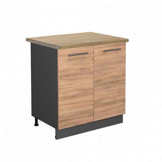 Vicco SKŘÍŇKA POD DŘEZ Fame-Line Zlatý mocný dub 80 cm , PD Dub