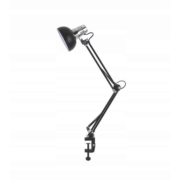 Černá kreslicí lampa Lampa do pracovny přišroubovaná ke stolu E27 Nilsen