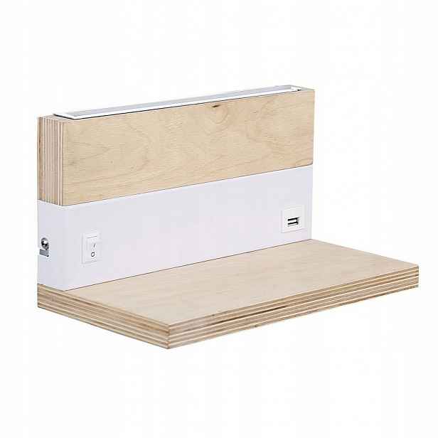 Led nástěnné svítidlo 2x4W s poličkou Anet 22-03386 Candellux
