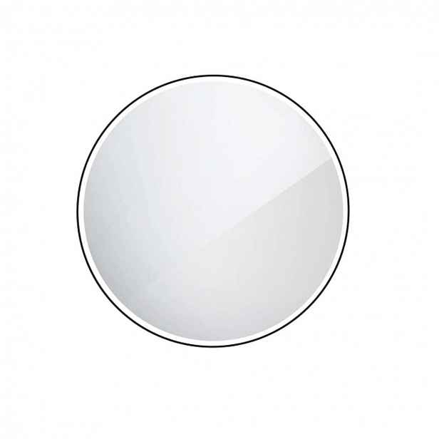 Nimco - Zrcadlo s LED osvětlením, průměr 80 cm, matná černá ZPC 28002R-90
