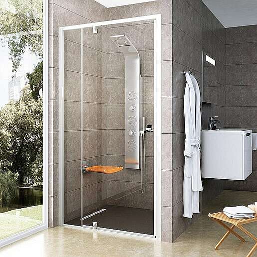 Sprchové dveře 100x190 cm Ravak Pivot bílá 03GA0100Z1