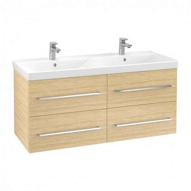 Villeroy & Boch Avento - Umyvadlová skříňka, 118x51x45 cm, 4 zásuvky, Nordic Oak A89300VJ