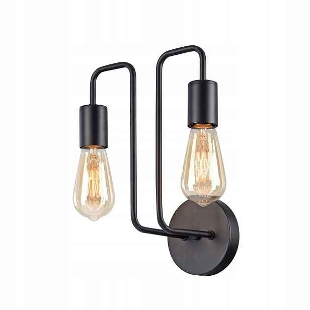 Loftová nástěnná lampa dvojitá černá do obývacího pokoje Maytoni