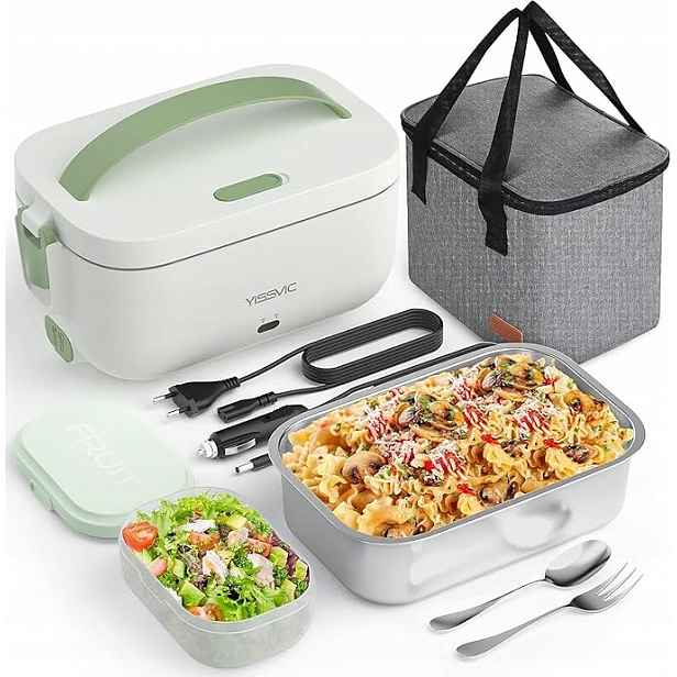 Ohřívač jídla do auta/domácnosti Lunch Box 12V 24V 230V Yissvic 9,9L