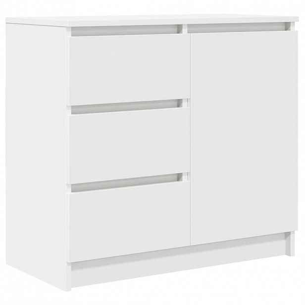 vidaXL Příborník se zásuvkou bílý 71x35x65 cm kompozitní dřevo